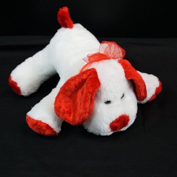 Valentines Puppy Dog Puli International White Red Plush Stuffed - Picture 6 of 8